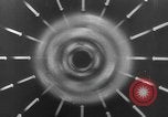 Image of Sketch of forecast hurricane track Caribbean, 1951, second 38 stock footage video 65675076422