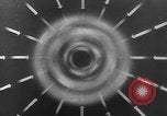 Image of Sketch of forecast hurricane track Caribbean, 1951, second 39 stock footage video 65675076422