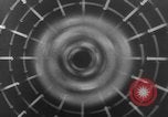 Image of Sketch of forecast hurricane track Caribbean, 1951, second 42 stock footage video 65675076422