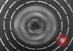 Image of Sketch of forecast hurricane track Caribbean, 1951, second 44 stock footage video 65675076422