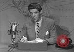 Image of WTVJ television station weather report Miami Florida USA, 1951, second 54 stock footage video 65675076426