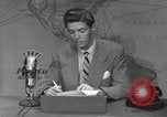 Image of WTVJ television station weather report Miami Florida USA, 1951, second 58 stock footage video 65675076426