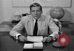 Image of Enactment of weather broadcast Bermuda, 1955, second 32 stock footage video 65675076447