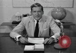 Image of Enactment of weather broadcast Bermuda, 1955, second 36 stock footage video 65675076447