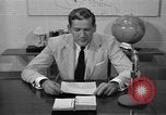 Image of Enactment of weather broadcast Bermuda, 1955, second 37 stock footage video 65675076447