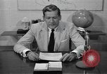Image of Enactment of weather broadcast Bermuda, 1955, second 38 stock footage video 65675076447