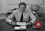 Image of Enactment of weather broadcast Bermuda, 1955, second 43 stock footage video 65675076447