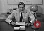 Image of Enactment of weather broadcast Bermuda, 1955, second 44 stock footage video 65675076447