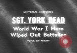 Image of Sergeant Alvin York United States USA, 1964, second 1 stock footage video 65675076465