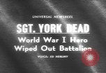 Image of Sergeant Alvin York United States USA, 1964, second 3 stock footage video 65675076465