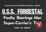 Image of USS Forrestal Newport News Virginia USA, 1955, second 18 stock footage video 65675076485