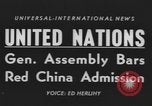 Standbild der Generalversammlung der Vereinten Nationen New York City USA, 1954, aus Sekunde 6 historischem Filmmaterial Videoclip 65675076501