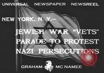 Standbild Jüdische Kriegsveteranen New York City USA, 1933, aus Sekunde 7 historischem Filmmaterial Videoclip 65675076526