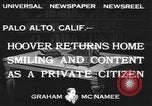 Standbild Herbert Clark Hoover Palo Alto California USA, 1933, aus Sekunde 6 historischem Filmmaterial Videoclip 65675076528