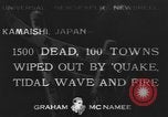 Immagine di Sanriku danni del terremoto Kamaishi Giappone, 1933, secondo 1 filmato di repertorio 65675076532