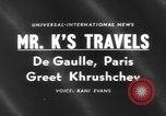 Immagine di Nikita Khrushchev Parigi Francia, 1960, secondo 19 filmato di repertorio 65675076540