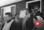 Image of icon of Virgin Mary enshrined in St. Paul Cathedral Long Island New York USA, 1960, second 6 stock footage video 65675076542