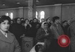 Image of icon of Virgin Mary enshrined in St. Paul Cathedral Long Island New York USA, 1960, second 38 stock footage video 65675076542