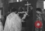 Image of icon of Virgin Mary enshrined in St. Paul Cathedral Long Island New York USA, 1960, second 39 stock footage video 65675076542