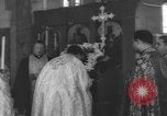 Image of icon of Virgin Mary enshrined in St. Paul Cathedral Long Island New York USA, 1960, second 42 stock footage video 65675076542