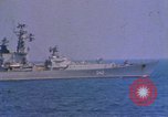 Image of Soviet Kresta Class I guided missile cruiser Mediterranean Sea, 1966, second 5 stock footage video 65675076550