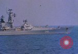 Image of Soviet Kresta Class I guided missile cruiser Mediterranean Sea, 1966, second 6 stock footage video 65675076550
