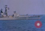 Image of Soviet Kresta Class I guided missile cruiser Mediterranean Sea, 1966, second 8 stock footage video 65675076550