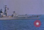 Image of Soviet Kresta Class I guided missile cruiser Mediterranean Sea, 1966, second 9 stock footage video 65675076550