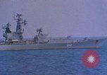 Image of Soviet Kresta Class I guided missile cruiser Mediterranean Sea, 1966, second 13 stock footage video 65675076550