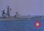 Image of Soviet Kresta Class I guided missile cruiser Mediterranean Sea, 1966, second 14 stock footage video 65675076550