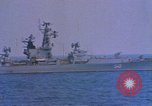 Image of Soviet Kresta Class I guided missile cruiser Mediterranean Sea, 1966, second 17 stock footage video 65675076550