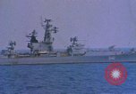 Image of Soviet Kresta Class I guided missile cruiser Mediterranean Sea, 1966, second 18 stock footage video 65675076550