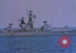 Image of Soviet Kresta Class I guided missile cruiser Mediterranean Sea, 1966, second 19 stock footage video 65675076550