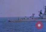 Image of Soviet Kresta Class I guided missile cruiser Mediterranean Sea, 1966, second 27 stock footage video 65675076550