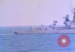 Image of Soviet Kresta Class I guided missile cruiser Mediterranean Sea, 1966, second 28 stock footage video 65675076550