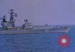 Image of Soviet Kresta Class I guided missile cruiser Mediterranean Sea, 1966, second 30 stock footage video 65675076550