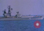 Image of Soviet Kresta Class I guided missile cruiser Mediterranean Sea, 1966, second 34 stock footage video 65675076550