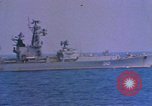 Image of Soviet Kresta Class I guided missile cruiser Mediterranean Sea, 1966, second 35 stock footage video 65675076550