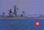 Image of Soviet Kresta Class I guided missile cruiser Mediterranean Sea, 1966, second 37 stock footage video 65675076550