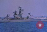 Image of Soviet Kresta Class I guided missile cruiser Mediterranean Sea, 1966, second 38 stock footage video 65675076550