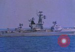 Image of Soviet Kresta Class I guided missile cruiser Mediterranean Sea, 1966, second 39 stock footage video 65675076550