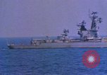 Image of Soviet Kresta Class I guided missile cruiser Mediterranean Sea, 1966, second 42 stock footage video 65675076550