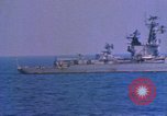 Image of Soviet Kresta Class I guided missile cruiser Mediterranean Sea, 1966, second 43 stock footage video 65675076550