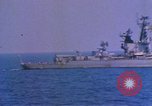 Image of Soviet Kresta Class I guided missile cruiser Mediterranean Sea, 1966, second 44 stock footage video 65675076550