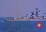 Image of Soviet Kresta Class I guided missile cruiser Mediterranean Sea, 1966, second 50 stock footage video 65675076550