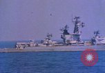Image of Soviet Kresta Class I guided missile cruiser Mediterranean Sea, 1966, second 51 stock footage video 65675076550