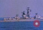 Image of Soviet Kresta Class I guided missile cruiser Mediterranean Sea, 1966, second 52 stock footage video 65675076550