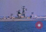 Image of Soviet Kresta Class I guided missile cruiser Mediterranean Sea, 1966, second 56 stock footage video 65675076550