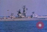 Image of Soviet Kresta Class I guided missile cruiser Mediterranean Sea, 1966, second 57 stock footage video 65675076550