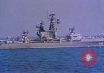 Image of Soviet Kresta Class I guided missile cruiser Mediterranean Sea, 1966, second 59 stock footage video 65675076550